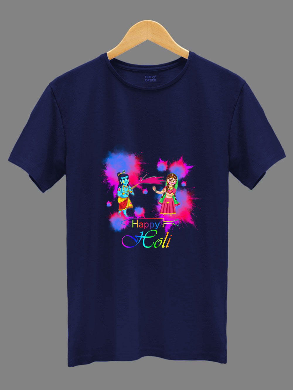 Swara Holi Special Unisex Cotton Holli Special Tshirt Wholesale Shop In Surat
